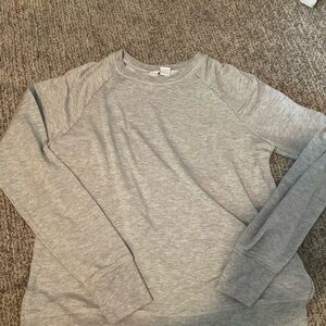 grey long sleeve slit in back